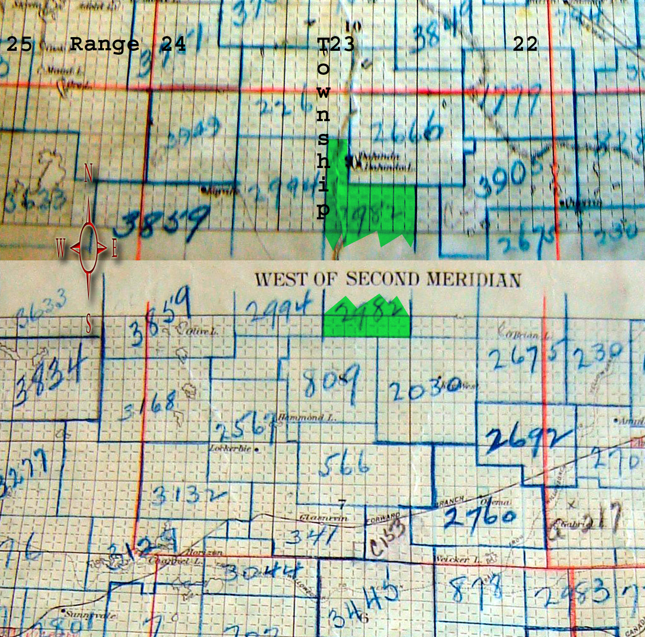  Fell School District 2982, South east quarter of section 3 township 9 range 23 west of the second meridian near Dahinda and Kayville, 1913-1955,  Saskatchewan